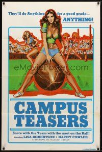 7z114 CAMPUS TEASERS 1sh '70s football cheerleaders who will do anything for a good grade!