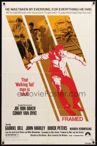7z264 FRAMED 1sh '75 Joe Don Baker was taken by everyone for everything he had!