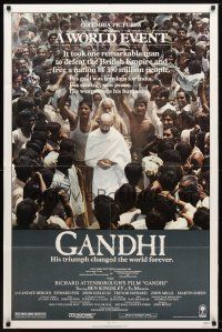 7z281 GANDHI 1sh '82 Ben Kingsley as The Mahatma, directed by Richard Attenborough!