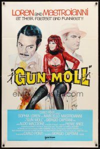 7z328 GUN MOLL int'l 1sh '78 La Pupa Del Gangster, Sophia Loren, Marcello Mastroianni!