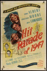 7z352 HIT PARADE OF 1947 1sh '47 Eddie Albert, Woody Herman, a great big wonderful show!
