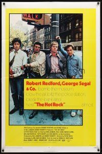 7z362 HOT ROCK 1sh '72 Robert Redford, George Segal, cool cast picture on the street!