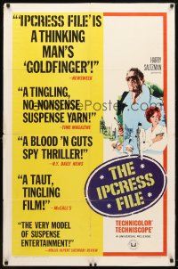 7z394 IPCRESS FILE new art style 1sh '65 Michael Caine in the spy story of the century!