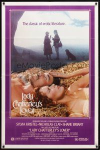 7z428 LADY CHATTERLEY'S LOVER 1sh '81 D.H. Lawrence, sexy Sylvia Kristel in the hay!