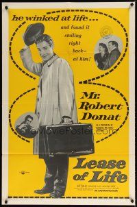 7z439 LEASE OF LIFE 1sh '56 directed by Charles Frend, parson Robert Donat is nearer to heaven!