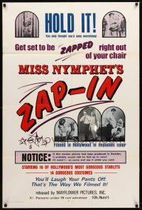 7z510 MISS NYMPHET'S ZAP-IN 1sh '70 Herschell Lewis, 19 of Hollywood's most gorgeous starlets!