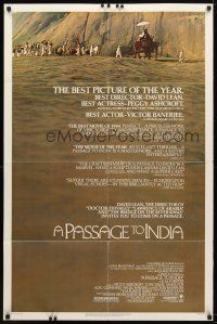 7z602 PASSAGE TO INDIA 1sh '84 David Lean, Alec Guinness, cool desert caravan image!