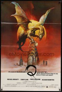 7z644 Q 1sh '82 great Boris Vallejo fantasy artwork of the winged serpent Quetzalcoatl!