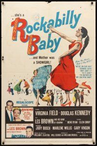 7z680 ROCKABILLY BABY 1sh '57 Judy Busch's mother was a showgirl, Les Brown and his band!