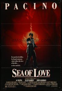 7z709 SEA OF LOVE DS 1sh '89 Ellen Barkin is either the love of Al Pacino's life or the end!