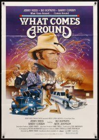 7z954 WHAT COMES AROUND 1sh '85 art of director & star Jerry Reed, Barry Corbin, Bo Hopkins!