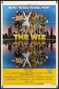 7z976 WIZ 1sh '78 Diana Ross, Michael Jackson, Richard Pryor, Wizard of Oz!