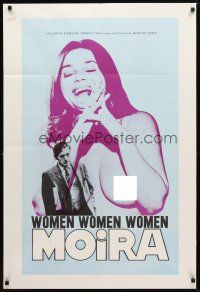 7z981 WOMEN WOMEN WOMEN MOIRA 1sh '70 Morton Lewis, image of sexy topless Eti Bitman!