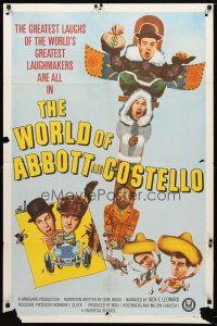 7z983 WORLD OF ABBOTT & COSTELLO 1sh '65 Bud & Lou are the greatest laughmakers!