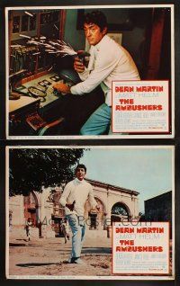 8a807 AMBUSHERS 2 LCs '67 great images of Dean Martin as super spy Matt Helm!