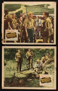 8a808 AMERICAN GUERRILLA IN THE PHILIPPINES 2 LCs '50 Tyrone Power in World War II!