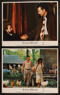 8a809 ANGEL HEART 2 LCs '87 Mickey Rourke, Robert De Niro, Lisa Bonet, directed by Alan Parker!
