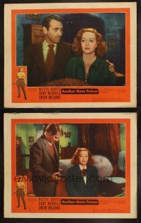 8a813 ANOTHER MAN'S POISON 2 LCs '52 great images of Gary Merrill & Bette Davis!