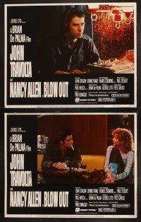 8a846 BLOW OUT 2 LCs '81 John Travolta, Karen Allen, directed by Brian De Palma!