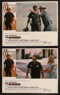 8a849 BORDER 2 LCs '82 Jack Nicholson as border patrol, Valerie Perrine, Tony Richardson!