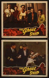 8a900 GHOST SHIP 2 LCs '43 Richard Dix, produced by Val Lewton, murder on the high seas!