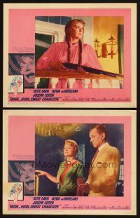 8a913 HUSH...HUSH, SWEET CHARLOTTE 2 LCs '65 crazy Bette Davis with shotgun, Cotten, De HAvilland!