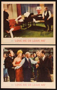 8a929 LOVE ME OR LEAVE ME 2 LCs R62 Doris Day as Ruth Etting with James Cagney as Marty Snyder!