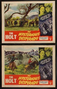 8a946 MYSTERIOUS DESPERADO 2 LCs '49 land-sharks bait trap for cowboy Tim Holt with phoney murder!