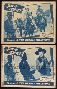 8a977 SON OF ZORRO 2 chapter 2 LCs '47 Republic serial, great images of masked hero George Turner!