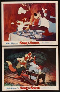 8a978 SONG OF THE SOUTH 2 LCs R72 Walt Disney cartoon, great images of Br'er Bear & Br'er Fox!