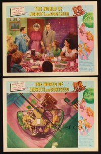 8a998 WORLD OF ABBOTT & COSTELLO 2 LCs '65 Bud & Lou in spaceship & with Marjorie Main & family!
