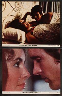 8a267 ONLY GAME IN TOWN 8 color 11x14 stills '69 Elizabeth Taylor & Warren Beatty are in Las Vegas!