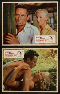 8a377 WINDOM'S WAY 8 English LCs '58 Peter Finch & sexy Mary Ure, they found Shangri-La!