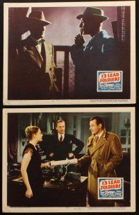 8a391 13 LEAD SOLDIERS 7 LCs '48 Tom Conway as detective Bulldog Drummond, Maria Palmer