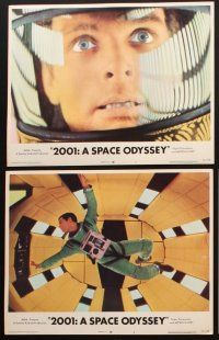 8a437 2001: A SPACE ODYSSEY 6 LCs R72 Stanley Kubrick, Keir Dullea, Lockwood classic sci-fi images!