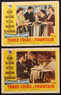 8a438 3 COINS IN THE FOUNTAIN 6 LCs '54 Clifton Webb, Dorothy McGuire, Jean Peters, Louis Jourdan