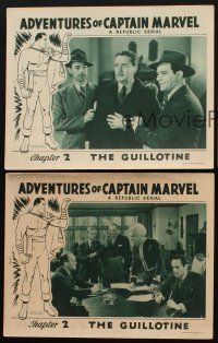 8a694 ADVENTURES OF CAPTAIN MARVEL 3 chapter 2 LCs '41 great border art of Tom Tyler in costume!