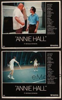 8a570 ANNIE HALL 4 LCs '77 wacky images of star/director Woody Allen in a nervous romance!
