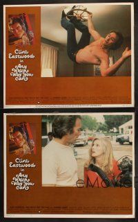 8a571 ANY WHICH WAY YOU CAN 4 LCs '80 great images of Clint Eastwood & Sondra Locke!