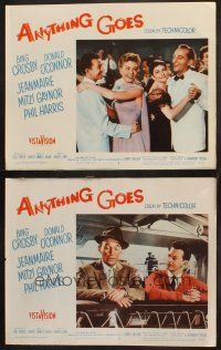 8a701 ANYTHING GOES 3 LCs '56 Donald O'Connor, Bing Crosby, Mitzi Gaynor, Zizi Jeanmaire
