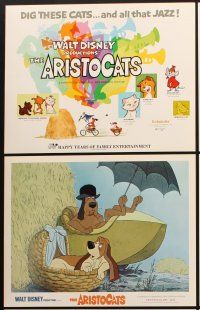 8a008 ARISTOCATS/SONG OF THE SOUTH 10 LCs '73 Disney cartoon musical double-bill!