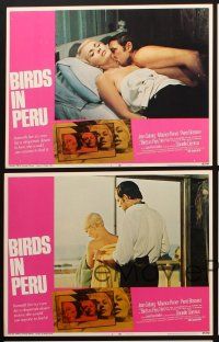 8a500 BIRDS IN PERU 5 LCs '68 sexy Jean Seberg would use anyone to find love!