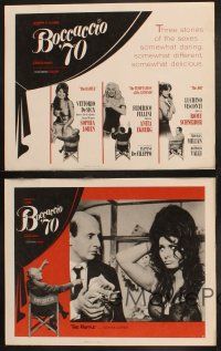 8a585 BOCCACCIO '70 4 LCs '62 De Sica, Visconti, Fellini, Sophia Loren, Anita Ekberg, Romy Schneider