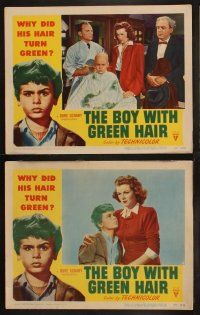 8a402 BOY WITH GREEN HAIR 7 LCs '48 great images of Dean Stockwell, a kid who wants to end war!