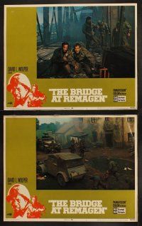 8a091 BRIDGE AT REMAGEN 8 LCs '69 George Segal, Robert Vaughn, Ben Gazzara, cool WWII action images