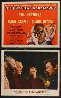 8a093 BROTHERS KARAMAZOV 8 LCs '58 Yul Brynner, Maria Schell, Claire Bloom, Lee J. Cobb!