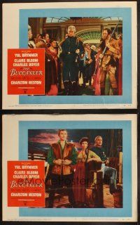 8a718 BUCCANEER 3 LCs '58 Charlton Heston, Yul Brynner, directed by Anthony Quinn!