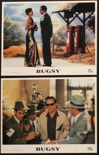 8a449 BUGSY 6 LCs '91 Warren Beatty, Annette Bening, Harvey Keitel, Ben Kingsley!