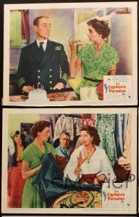 8a505 CAPTAIN'S PARADISE 5 LCs '53 Alec Guinness trying to juggle two wives, Yvonne De Carlo!