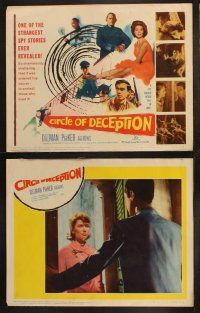 8a112 CIRCLE OF DECEPTION 8 LCs '60 sexy Suzy Parker is the reason a spy should never fall in love!